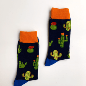 Calcetines con estampado de cactus