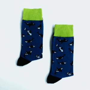 Calcetines con estampado ballena keiko