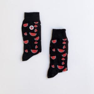 Calcetines con estampado de Sandia