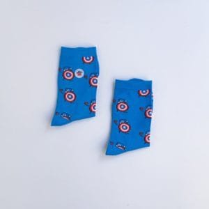 Calcetines con estampado de Capitan America