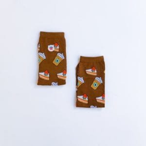 Calcetines con estampado de Café y pastel