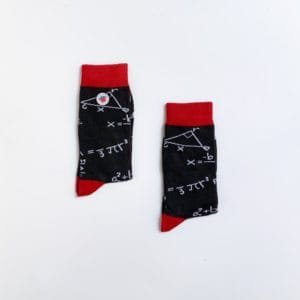 Calcetines con estampado de álgebra