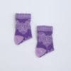 Calcetines con estampado corrugadas morada