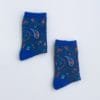 Calcetines con estampado Paisley Azul