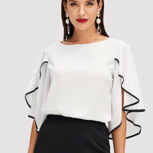 Blusa Mangas Caidas