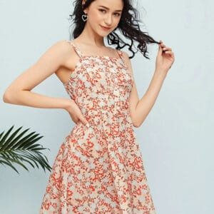 Vestido Margarita Print con Boton