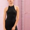 Vestido Rib Knit Negro