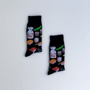 Calcetines de Sushi Negro