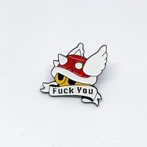 Pin Fuck You Red
