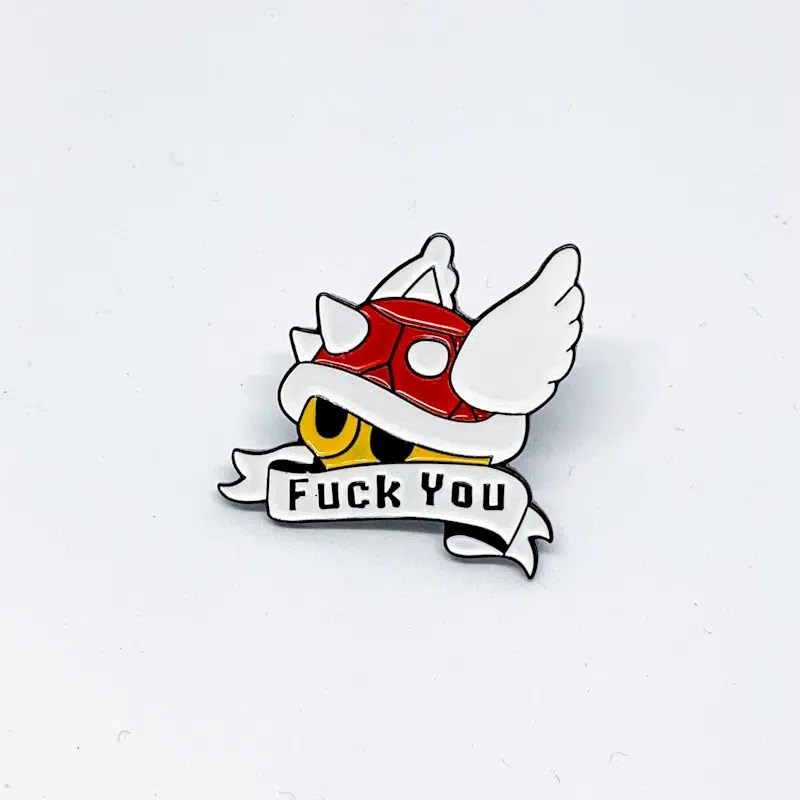 Pin Fuck You Red