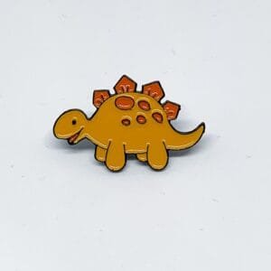 Pin Orange Dinosaurio