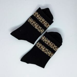 Calcetines animal print black