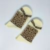 Calcetines animal print beige