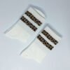 Calcetines animal print white