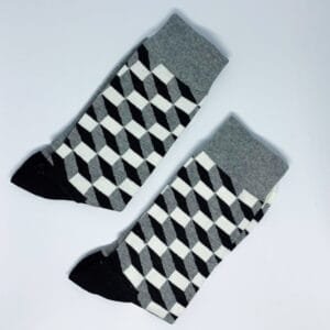 Calcetines cubos grey