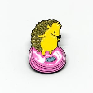 Pin erizo en una pesa