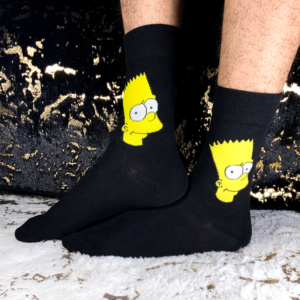 Calcetines Los Simpson | Bart fondo negro