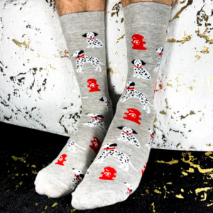 Calcetines Dalmata Gris