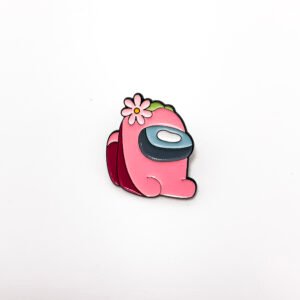 Pin Among us Rosado