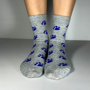 Calcetines Paw fondo gris