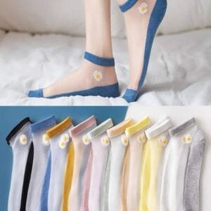Paquete Medias Margarita Transparente 5 pares
