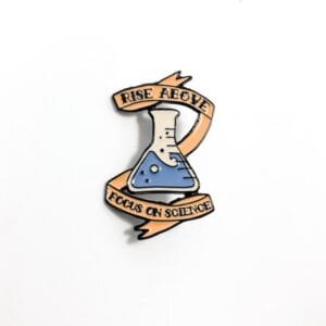 Pin Tubo de ensayo 10 Rise Above Focus on Science