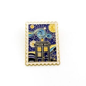 Pin Noche Estrellada Estampilla