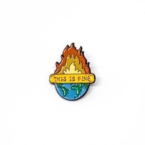 Pin This is fine mundo en llamas