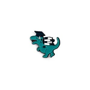 Dinosaurio Rex con libros