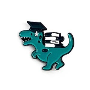 Dinosaurio Rex con libros