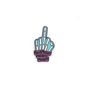 Pin Dedo esqueleto Over my dead body