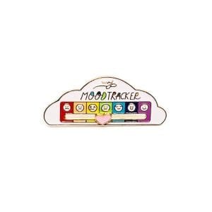 Pin Mood Tracker blanco