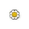 Pin Flor feliz blanca