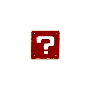 Pin metálico de bloque rojo Mario Bros