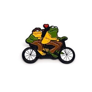 Pin Rana y Sapo en Bicicleta