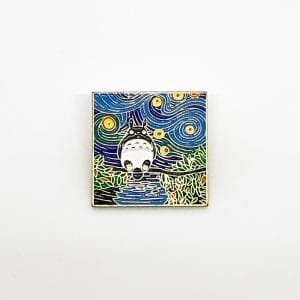 Pin Totoro Noche Estrellada