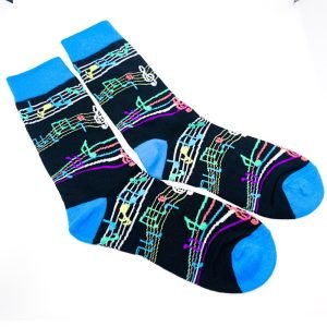 Calcetines Notas Musicales Multicolor