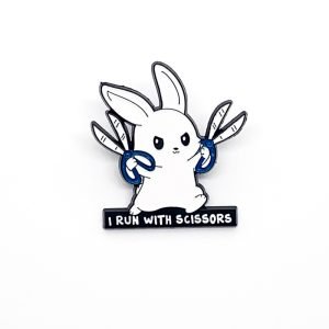 Pin Conejo Run with scissors