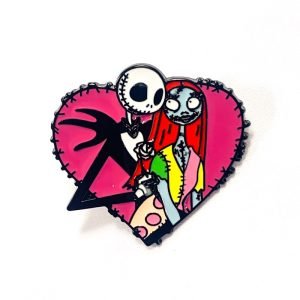 Pin Jack Skellington y Sally Corazón 2