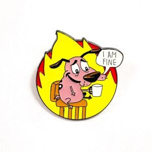 Pin Coraje el Perro Cobarde | Coraje en llamas This is Fine