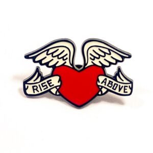 Pin Corazón Alado Rise Above