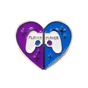 Pin Set Corazón Gamer