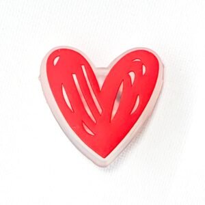 Pin tipo Crocs LED Corazón Trazado