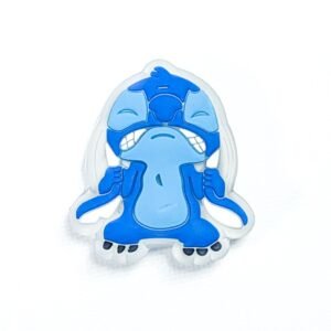 Pin tipo Crocs LED Stitch Jalando sus Orejas