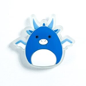 Pin tipo Crocs LED Squish Dragón Azul
