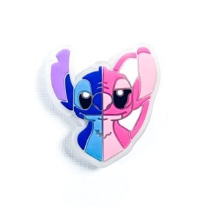 Pin tipo Crocs LED Stitch y Angel 2