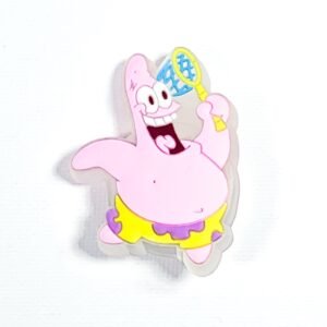 Pin tipo Crocs LED Bob Esponja | Patricio