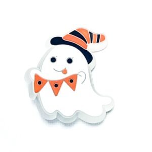 Pin tipo Crocs LED Fantasma Halloween