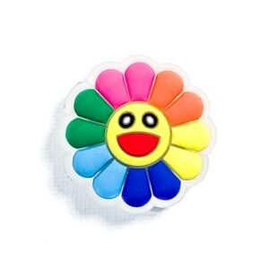 Pin tipo Crocs LED Flor Tekashi Murakami