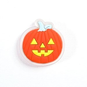Pin tipo Crocs LED Halloween Calabaza